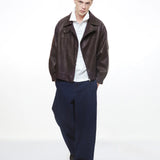 CHOCO "WINDY" PU LEATHER JACKET