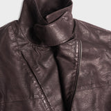 CHOCO "WINDY" PU LEATHER JACKET
