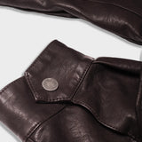 CHOCO "WINDY" PU LEATHER JACKET