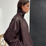 CHOCO "WINDY" PU LEATHER JACKET