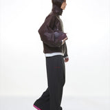 CHOCO "WINDY" PU LEATHER JACKET