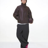 CHOCO "WINDY" PU LEATHER JACKET