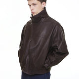 CHOCO "WINDY" PU LEATHER JACKET