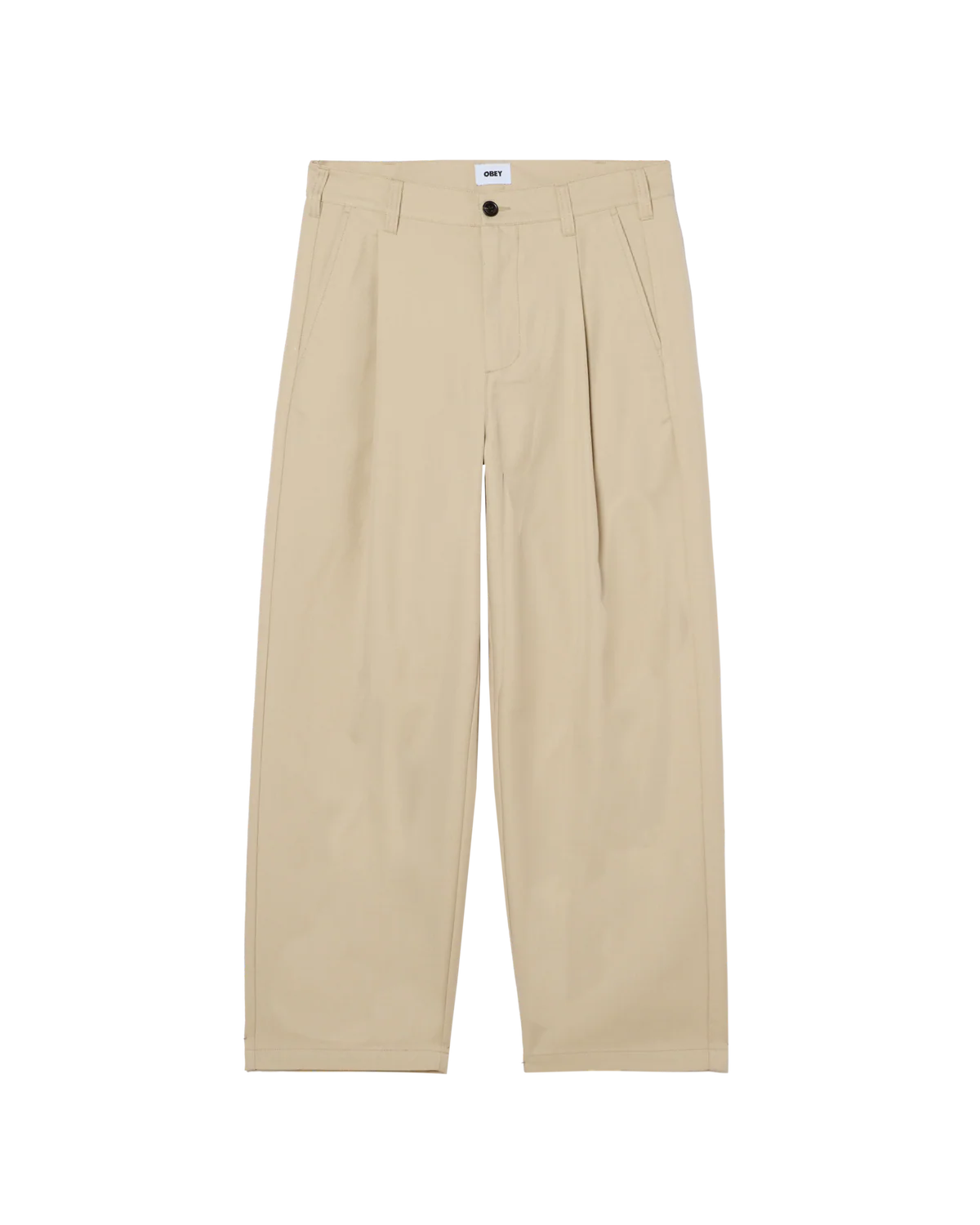 OBEY DEAN PLEATED PANT CEMENT