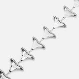 CAS DEIÀ DEEP BLUE NECKLACE SILVER