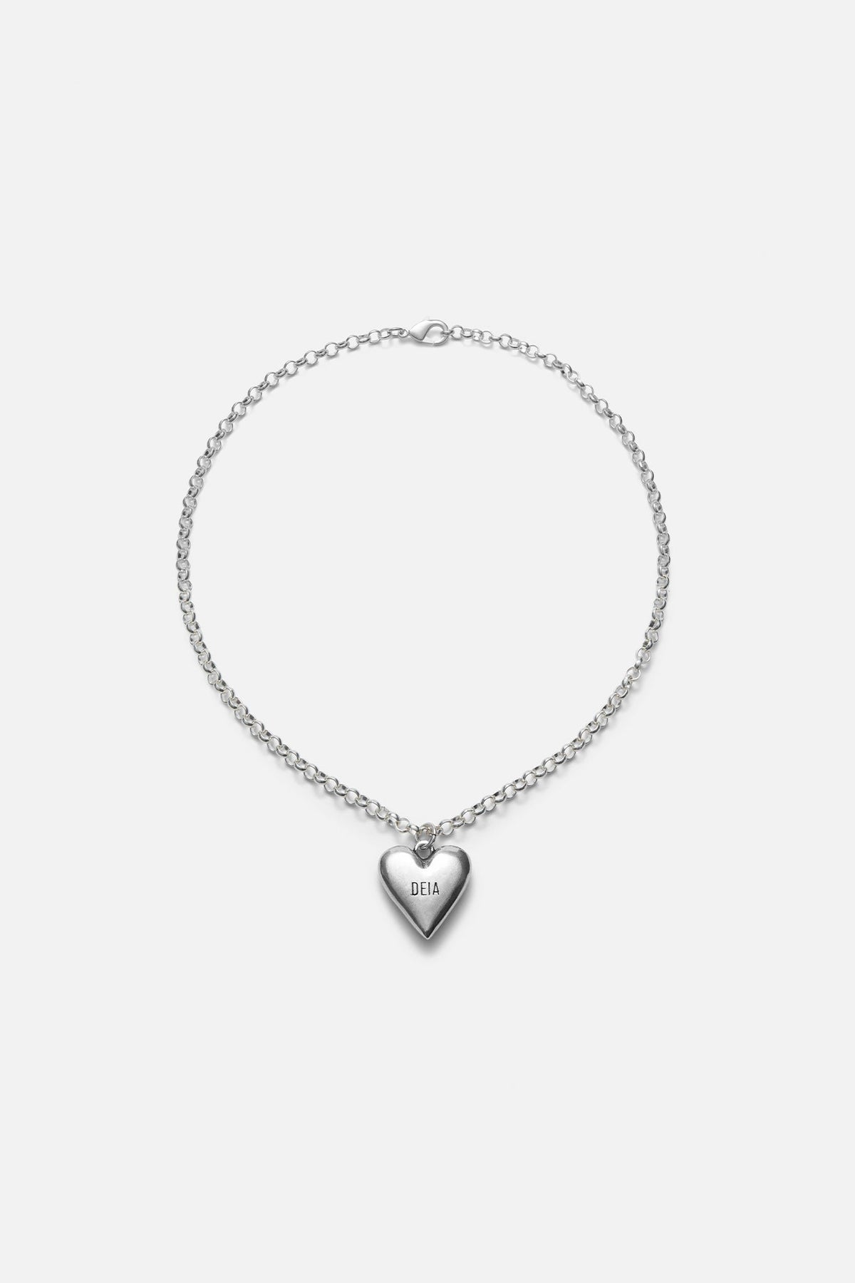 CAS DEIÀ DEIÀ HEART NECKLACE SILVER