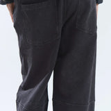 YUXUS FELT SWEATPANTS BLACK
