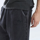 YUXUS FELT SWEATPANTS BLACK