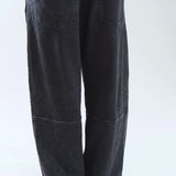 YUXUS FELT SWEATPANTS BLACK