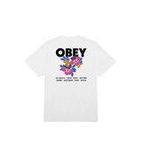 OBEY FLORAL GARDEN SS WHT