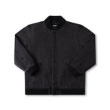 FORMER AG VARSITY JACKET BLACK DENIM
