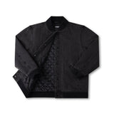 FORMER AG VARSITY JACKET BLACK DENIM