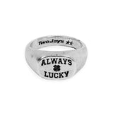 TwoJeys Always Lucky Signet Ring Silver