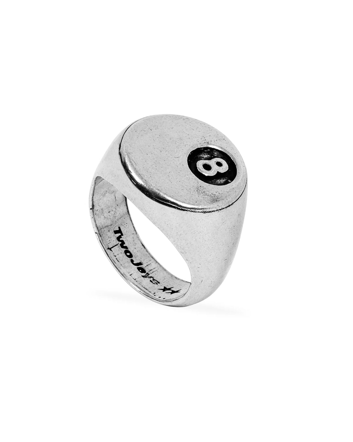 TwoJeys 8 Ball Ring Silver