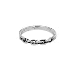 TwoJeys Chain Ring Silver