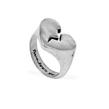 TwoJeys Broken Heart Ring Silver