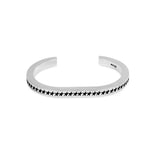 TWOJEYS ICON MONOGRAM BANGLE SILVER