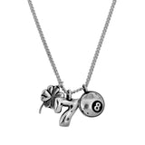 TWOJEYS CASINO NECKLACE SILVER