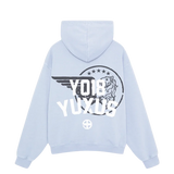 YUXUS GRIME HOODIE LIGHT BLUE