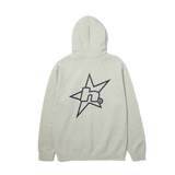 HUF H STAR LOGO HOODIE ASH GREY