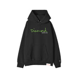 DIAMOND SCRIPT HOODIE BLK