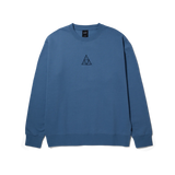 HUF SET TT CREWNECK SLATE BLUE