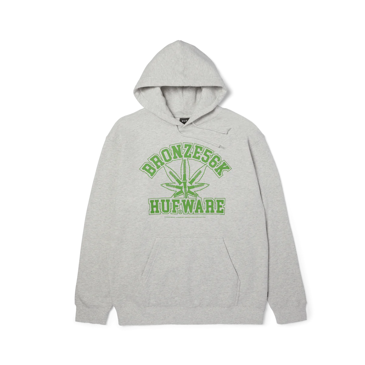 HUF X BRONZE56K PLANTWARE HOODIE ASH