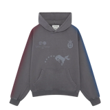 YUXUS HUSTLE HOODIE GREY