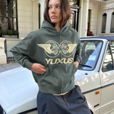 YUXUS VANE ZIP GREEN