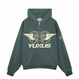 YUXUS VANE ZIP GREEN