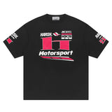 HARSH AND CRUEL RACING LOGO PRINTED TEE BLK