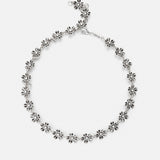 CAS DEIÀ LES FLEURS NECKLACE AGED SILVER