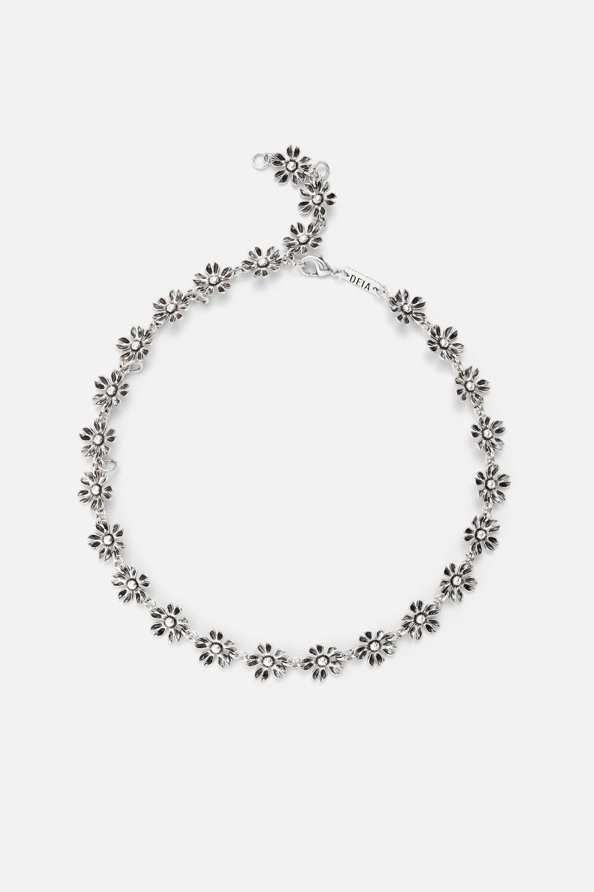 CAS DEIÀ LES FLEURS NECKLACE AGED SILVER