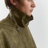 MOCHA "WINDY" PU LEATHER JACKET