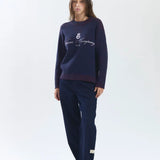 YUXUS NIVOR KNIT BLUE STRIPES