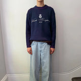 YUXUS NIVOR KNIT BLUE STRIPES