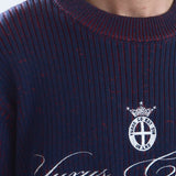 YUXUS NIVOR KNIT BLUE STRIPES