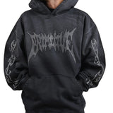 PRIMITIVE RISK HW HOODIE FADED BLK