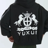 YUXUS PRESS HOODIE BLACK