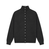 YUXUS QUILT KNIT DARK GREY