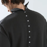 YUXUS QUILT KNIT DARK GREY