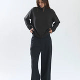 YUXUS QUILT KNIT DARK GREY