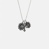 CAS DEIÀ CENTRAL CROSS NECKLACE SILVER