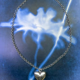 CAS DEIÀ DEIÀ HEART NECKLACE SILVER