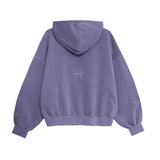 Two Jeys Pigment Dyed Purple Icon Hoodie