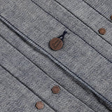 DIME PLEATED DENIM JACKET REVERSED INDIGO