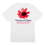 OBEY HOUSE OF FLORAL SS WHT