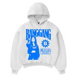 BANGGANG SHOOTERS HOODIE MELANGE/BLU