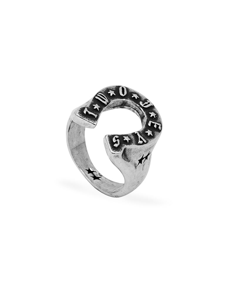 Two Jeys Horseshoe Ring Silver