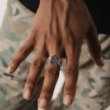 Two Jeys Axis Ring Silver